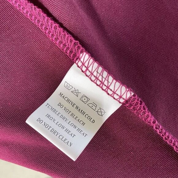 NWT Glamorous Curve Burgundy Crushed Velvet Wrap Dress $119 16 - Picture 10 of 10